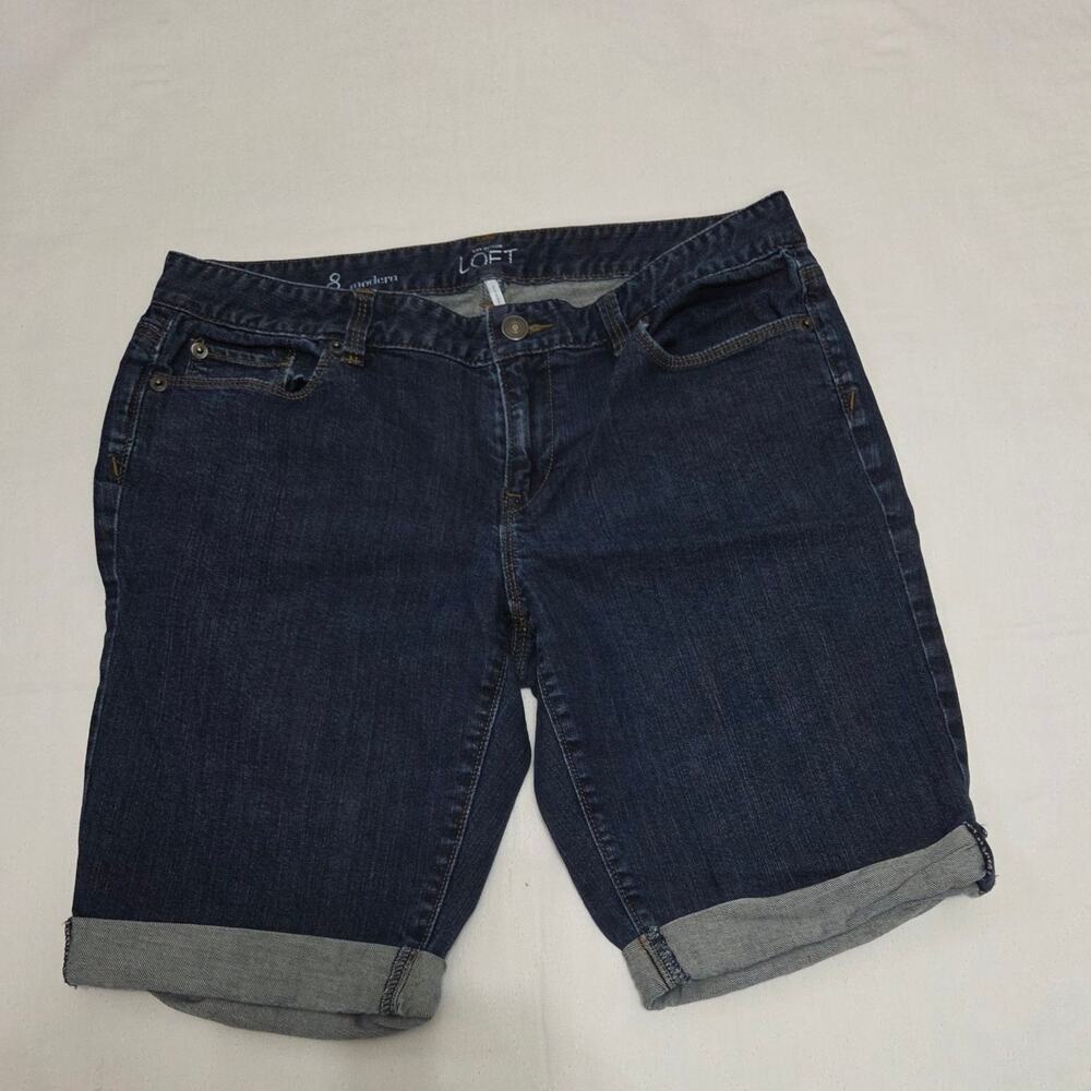 LOFT by Ann Taylor Woman's Blue Jean Shorts size 8 Modern